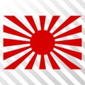 Japanese Rising Sun Vector EPS Icon