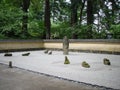 Japanese rocks garden Royalty Free Stock Photo