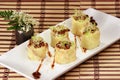 Japanese Rolled Omelet-Tamagoyaki(dashimaki) Royalty Free Stock Photo