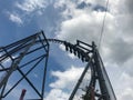 Japanese rollercoaster at FujiQ in Japan Royalty Free Stock Photo