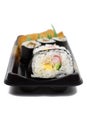 Japanese rolls sushi casserole Royalty Free Stock Photo