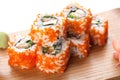 Japanese rolls. Royalty Free Stock Photo