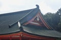 japanese roof in a park Royalty Free Stock Photo