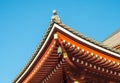 Japanese at roof of temple Royalty Free Stock Photo