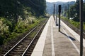 Japanese rural rail platform