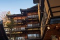 Japanese ryokan hotel in Shibu onsen, Spirited away movie model Royalty Free Stock Photo