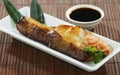 Japanese grilled Saba food isolated