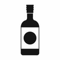 Japanese sake icon, simple style