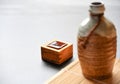 Japanese sake oriental drink style Royalty Free Stock Photo