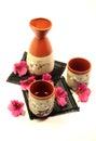 Japanese sake set Royalty Free Stock Photo