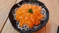 Japanese Salmon Sasimi Royalty Free Stock Photo