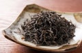 Japanese Salt Kelp on a Japanese Wooden Background