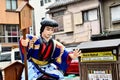 The Japanese samurai statue outside the Japan Tokyo Sensoji Temple, Japan Royalty Free Stock Photo