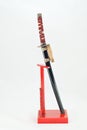 Japanese samurai sword - katana Royalty Free Stock Photo