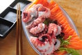Japanese sashimi platter Royalty Free Stock Photo
