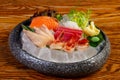 Japanese Sashimi set Royalty Free Stock Photo