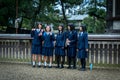 THE JAPANESE SCHOOL GIRLS IN UNIFORM