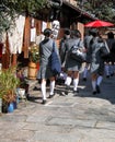 Japanese schoolgirls Royalty Free Stock Photo