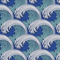 Japanese sea wave pattern