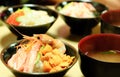 Japanese seafood meal