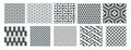Japanese seamless pattern set. Traditional patterns. Vector Royalty Free Stock Photo