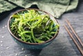 Japanese seaweed salad Royalty Free Stock Photo