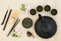 Japanese Sencha Tea Ceremony Royalty Free Stock Photo