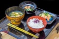Japanese set meal Royalty Free Stock Photo