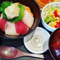 Japanese shashimi rice