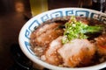 Japanese Shoyu Chashu ramen Royalty Free Stock Photo