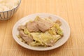 Stir-fried pork and cabbage Royalty Free Stock Photo