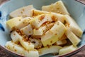 Japanese simmered bamboo shoots with sesame seeds