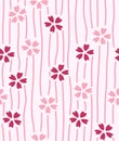 Japanese Small Cherry Blossom Seamless Pattern
