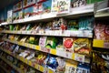 Japanese snacks lollipops and drops in Okashi No Machioka store in Tokyo, Japan Royalty Free Stock Photo