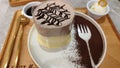 Japanese souffle pancake choco lava boba flavor