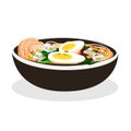 Japanese soup with eggs