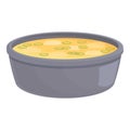 Japanese soup icon cartoon vector. Rice food