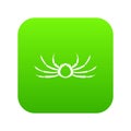 Japanese spider crab icon digital green