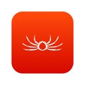 Japanese spider crab icon digital red Royalty Free Stock Photo