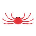 Japanese spider crab icon isolated