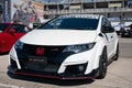 Japanese sport car Honda Civic FK2 Type-R in street Royalty Free Stock Photo