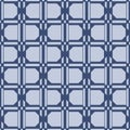 Japanese Square Checkered Vector Seamless Pattern