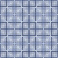Japanese Square Mesh Line Vector Seamless Pattern