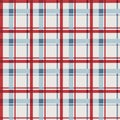 Japanese Square Plaid Vector Seamless Pattern