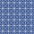 Japanese Square Weave Vector Seamless Pattern Royalty Free Stock Photo