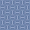 Japanese Square Weave Vector Seamless Pattern