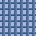 Japanese Square Weave Vector Seamless Pattern Royalty Free Stock Photo