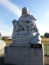 Japanese statue of Hotei God Royalty Free Stock Photo