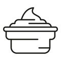 Japanese steam wasabi icon outline vector. Sauce asian food