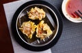 Japanese steamed dumplings Siu mai Royalty Free Stock Photo